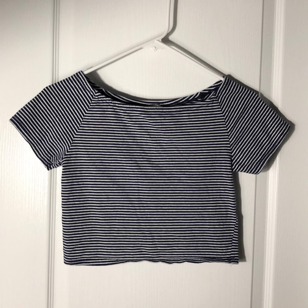 Forever 21 Striped Crop Top
